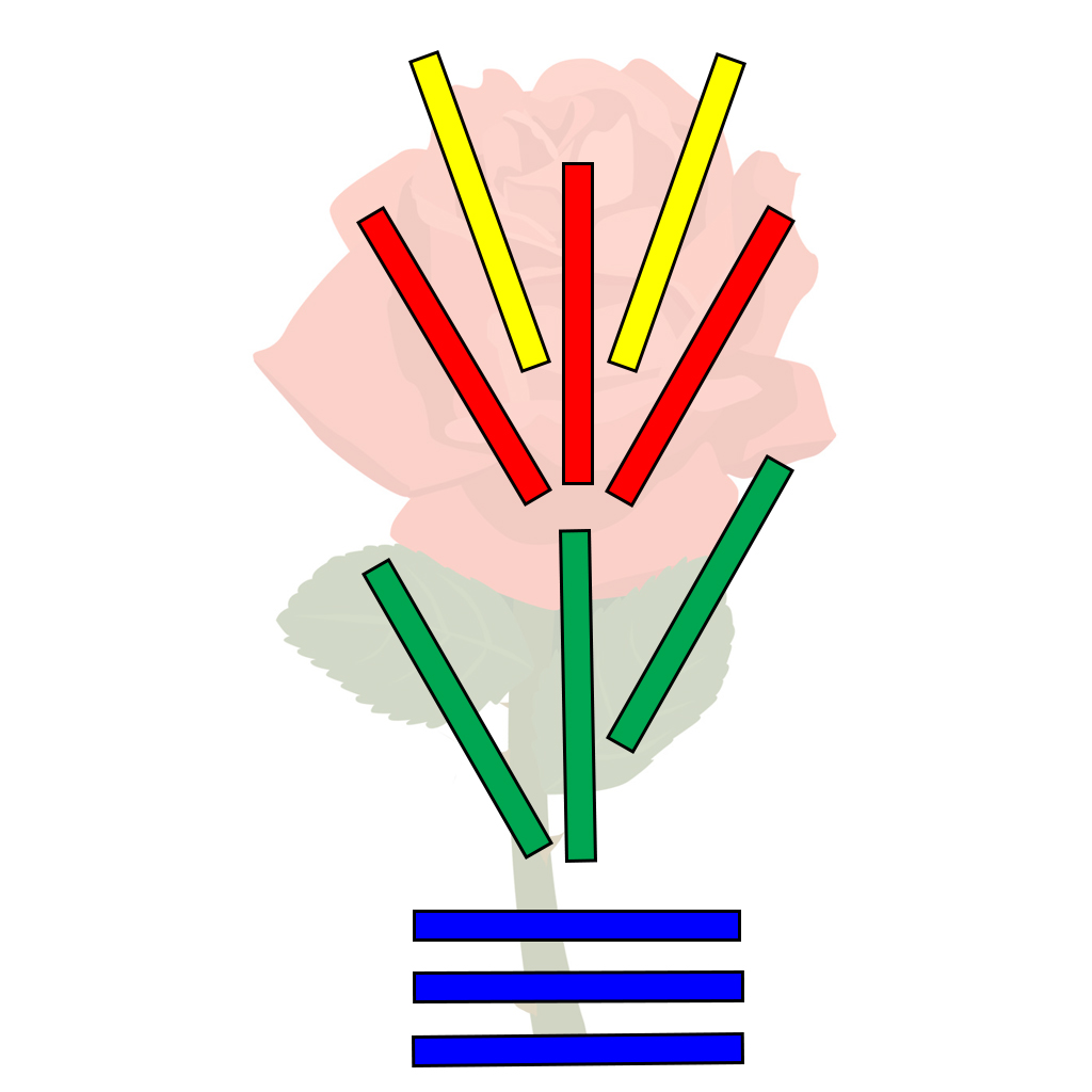 Фигуры из цветных счетных палочек