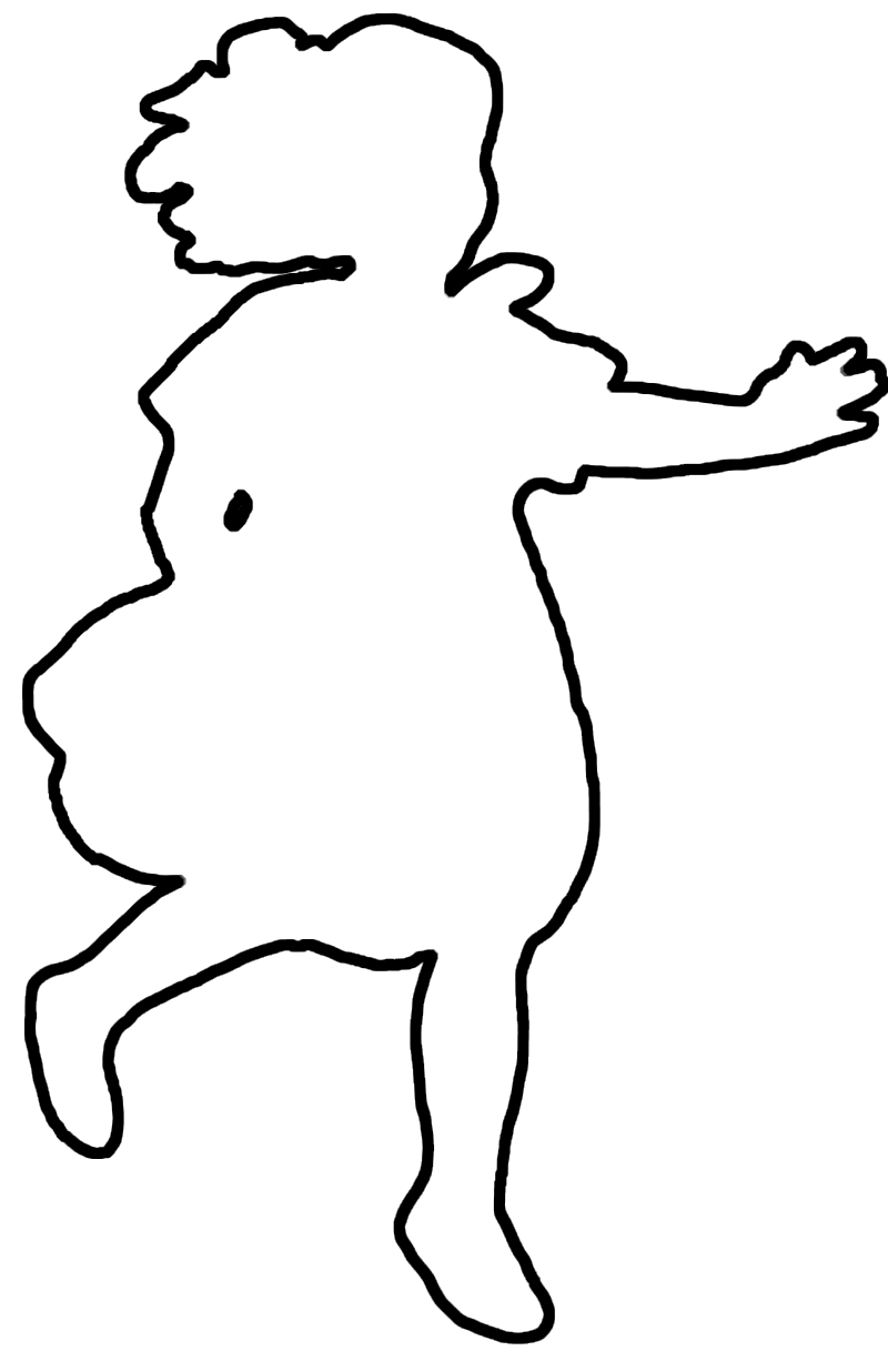 Контуры или шаблоны девочки для вырезания скачать и распечатать бесплатно онлайн