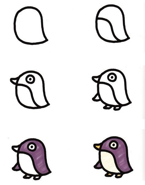 Учимся рисовать поэтапно. Как нарисовать. Схемы для рисования животных. 