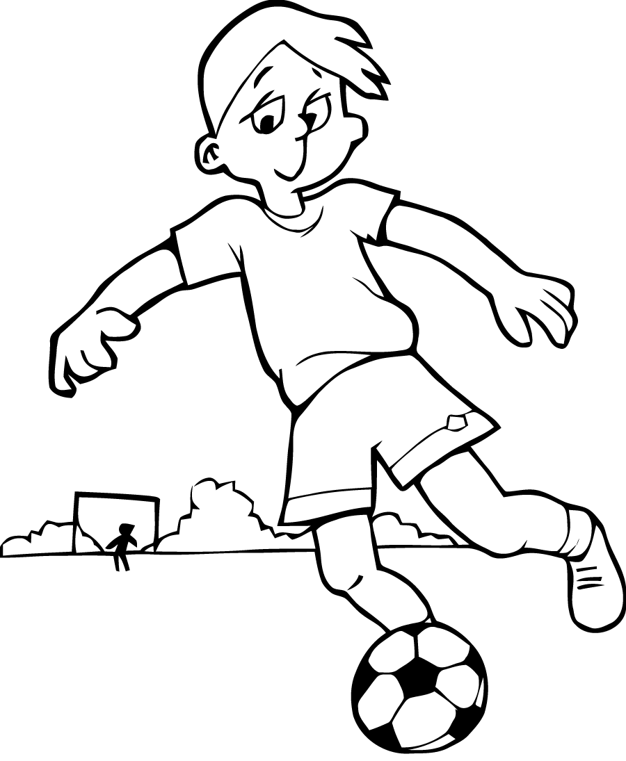 Раскраска на тему футбол для детей