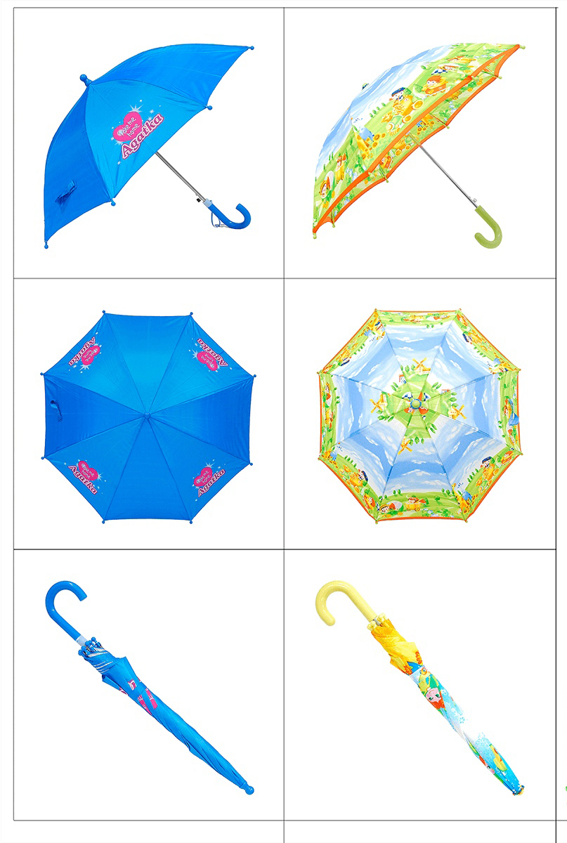 Найди похожие зонты. Собери их в группы по три зонта. Вид сверху сбоку и закр...