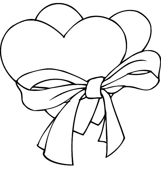 Контуры сердец и валентинок для вырезания, поделок и аппликаций