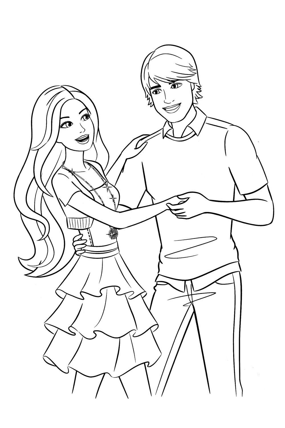 Кен и барби  танцуют