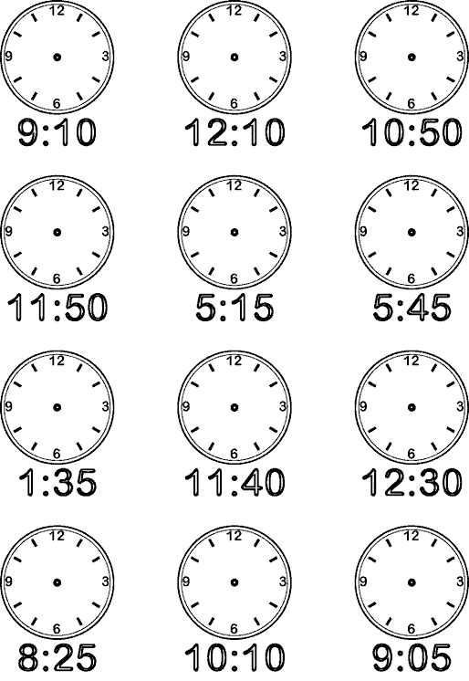 Учимся определять время по стрелочным часам. Задачи про стрелочные часы