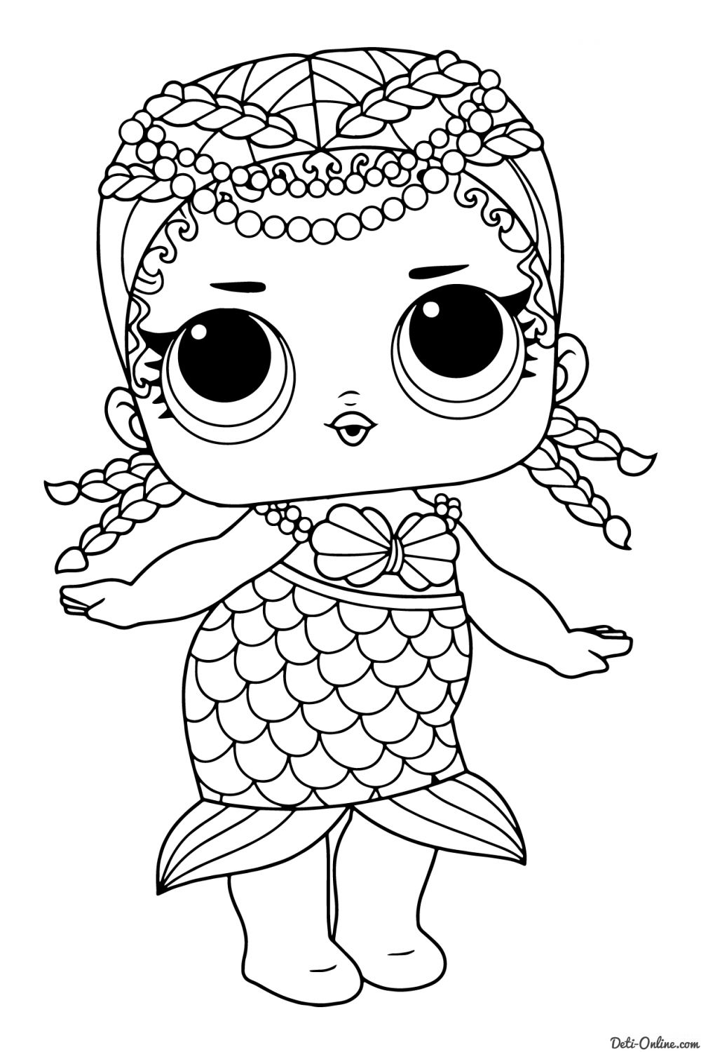 раскраски с куклами лол для девочек