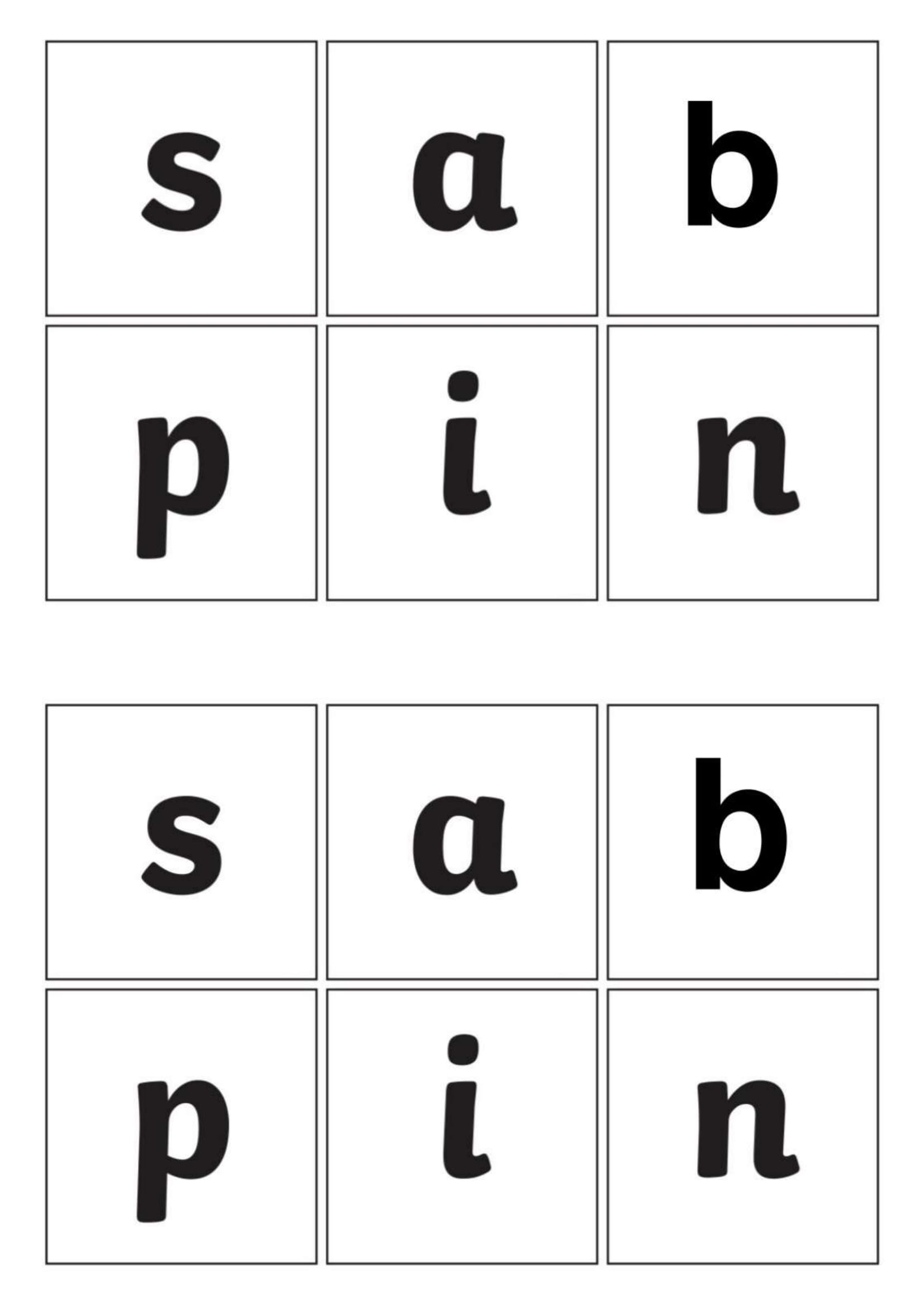 Лото для изучения английского алфавита