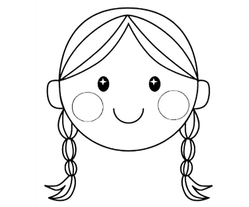 Контуры или шаблоны девочки для вырезания скачать и распечатать бесплатно онлайн