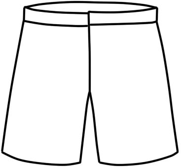 раскраска шорты