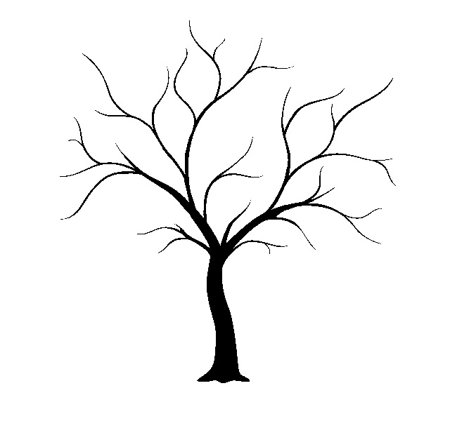 Контуры шаблоны деревьев для вырезания скачать бесплатно онлайн и распечатать