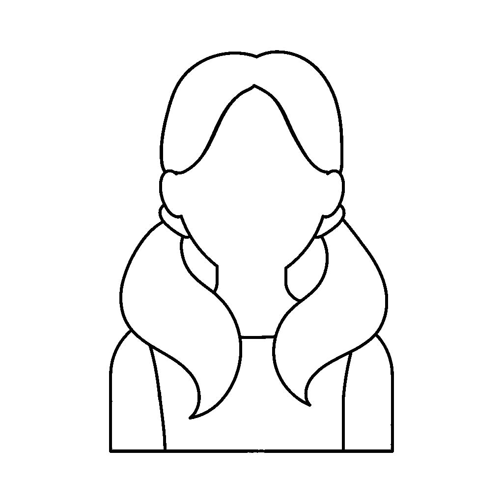 Контуры или шаблоны девочки для вырезания скачать и распечатать бесплатно онлайн