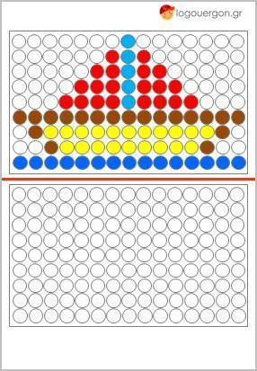 Нарисуй по образцу. Изучаем цвета. Задания на внимательность