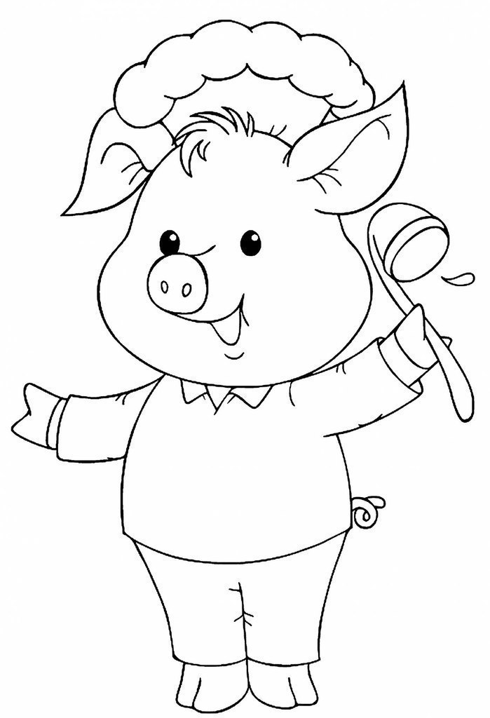 Раскраски с животными для малышей