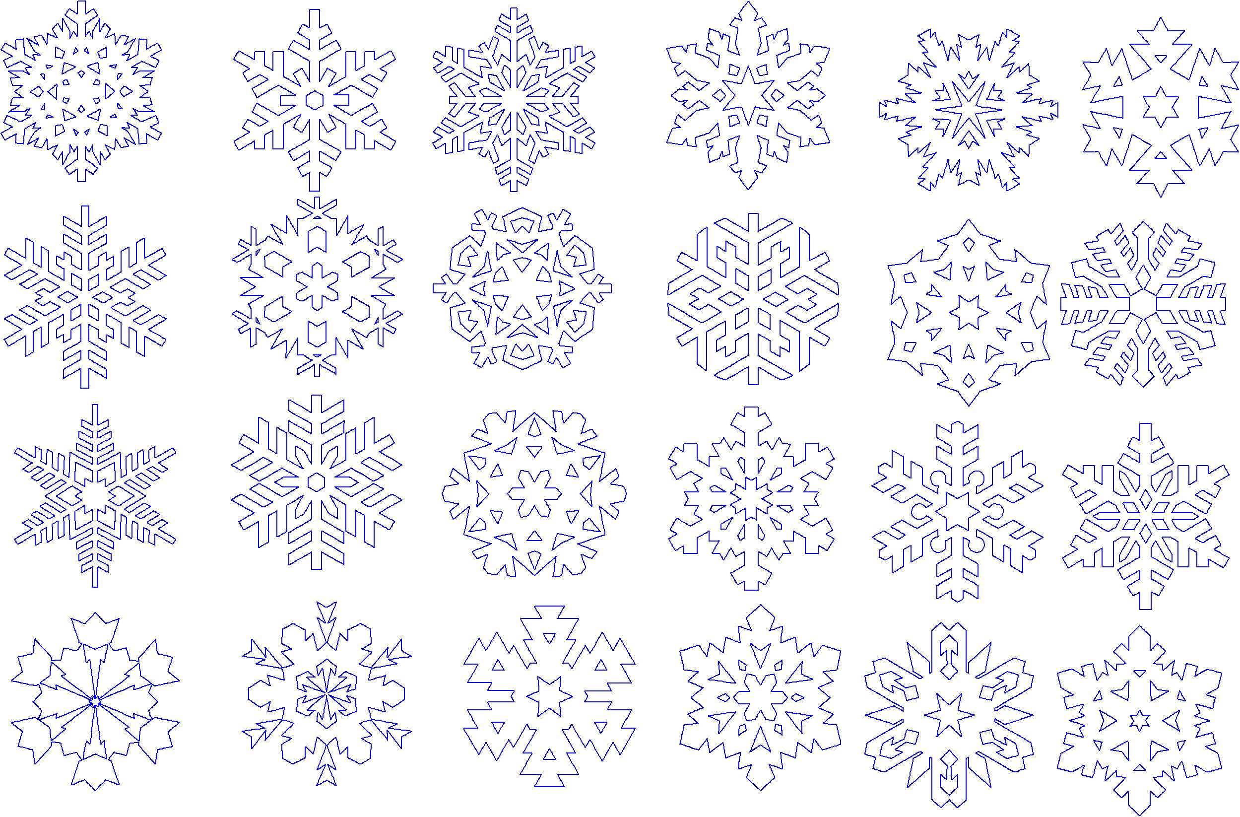 Скачать новогодние снежинки. Как вырезать из бумаги снежинку. 