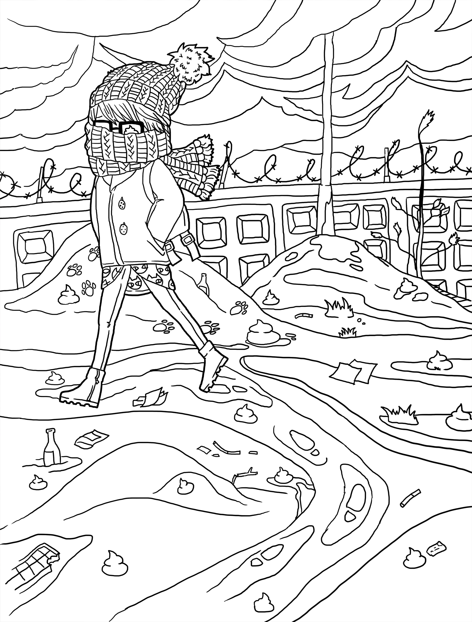 Девочка в зимней одежде