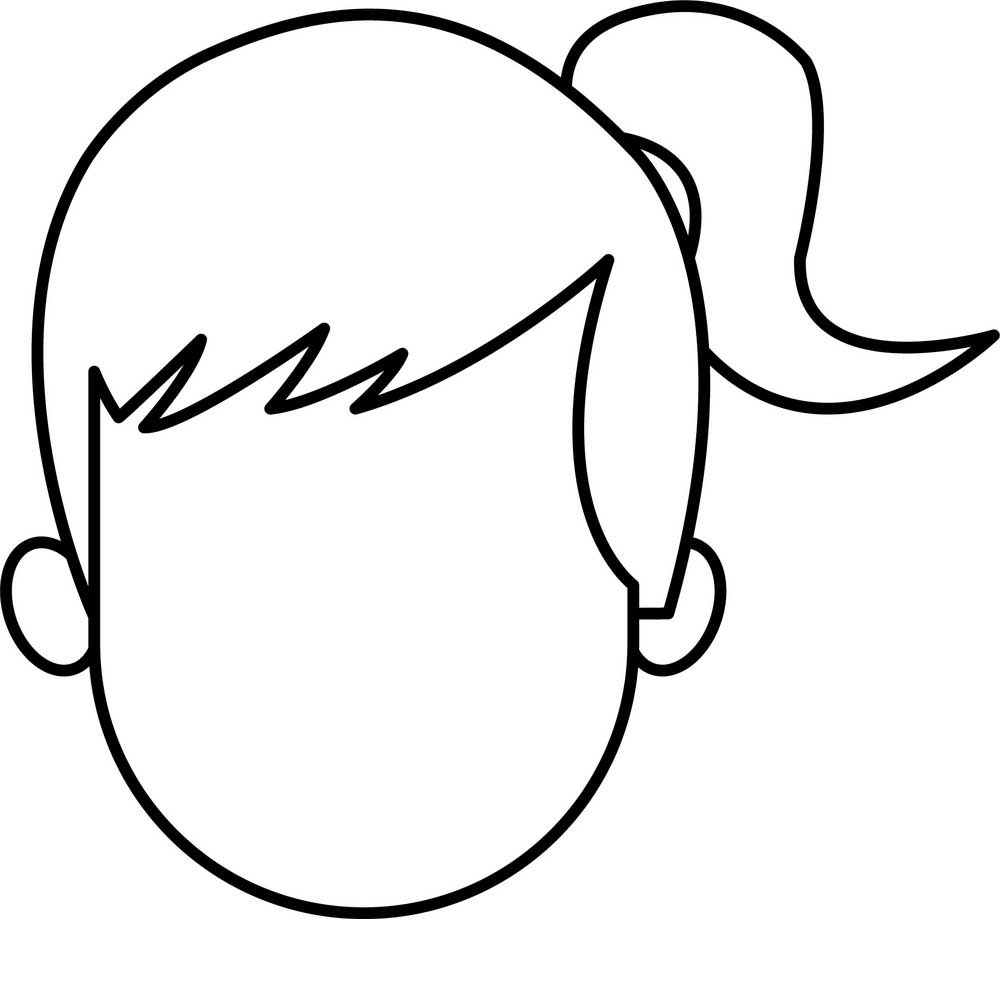 Контуры или шаблоны девочки для вырезания скачать и распечатать бесплатно онлайн