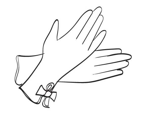 Раскраски с перчатками