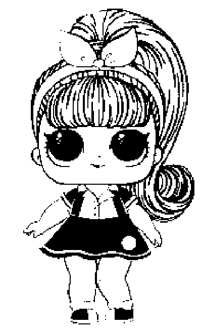 Красивые раскраски для девочки с куклой лол  Pins, раскраски лол онлайн