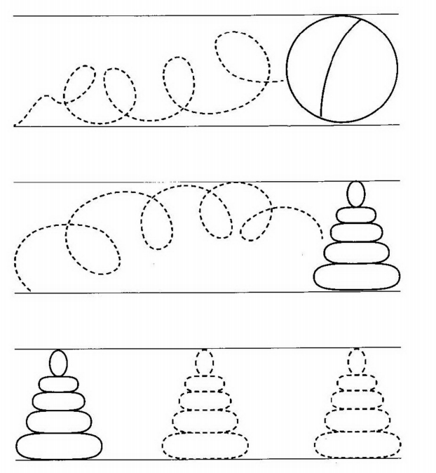 Первые прописи для подготовки руки к письму