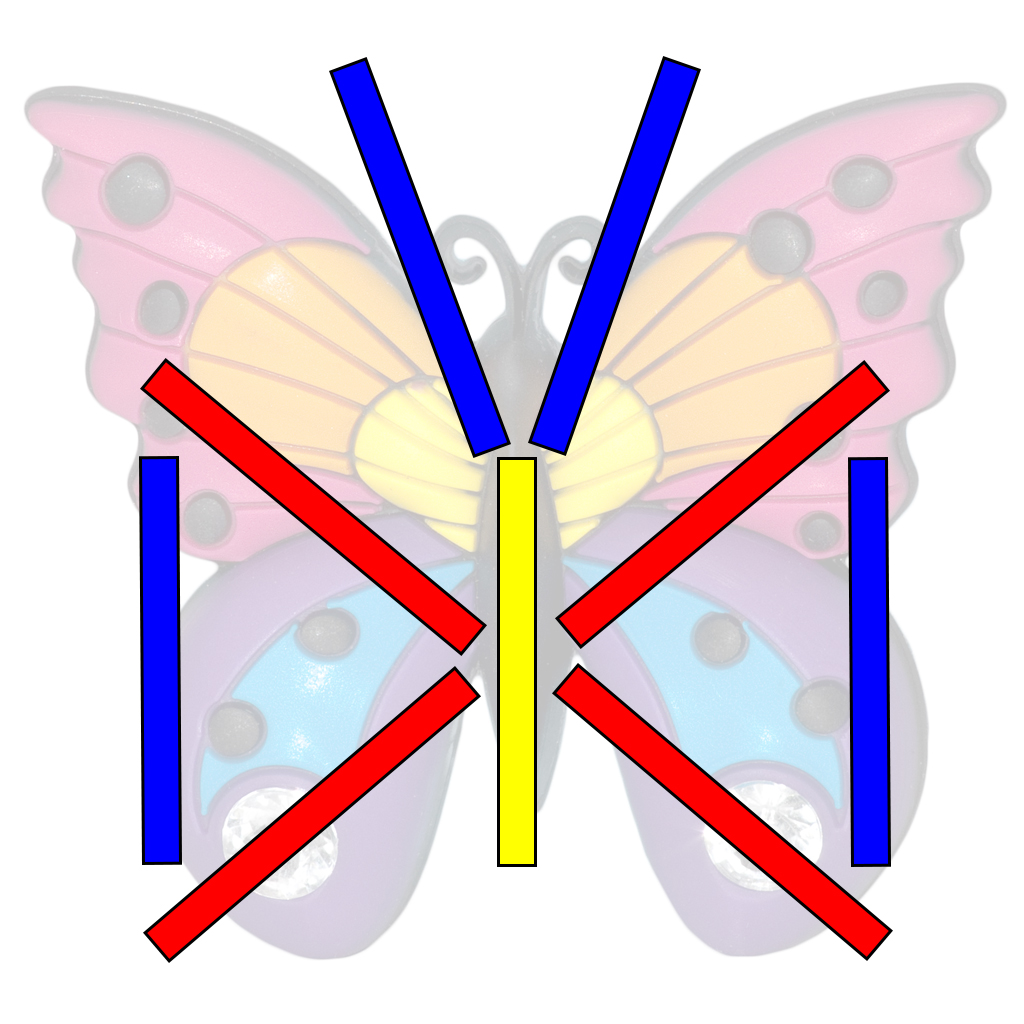 Бабочка из геометрических фигур картинки