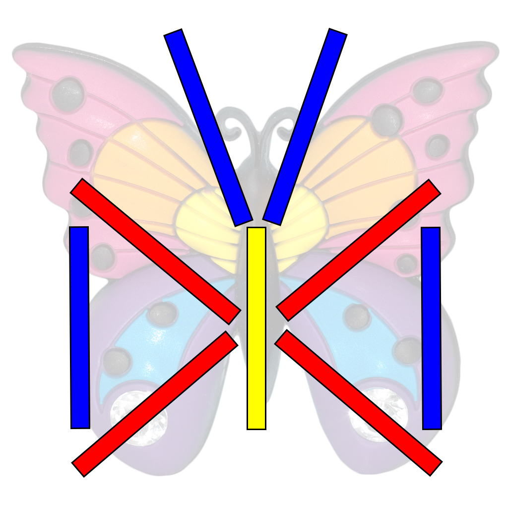 Фигуры из цветных счетных палочек