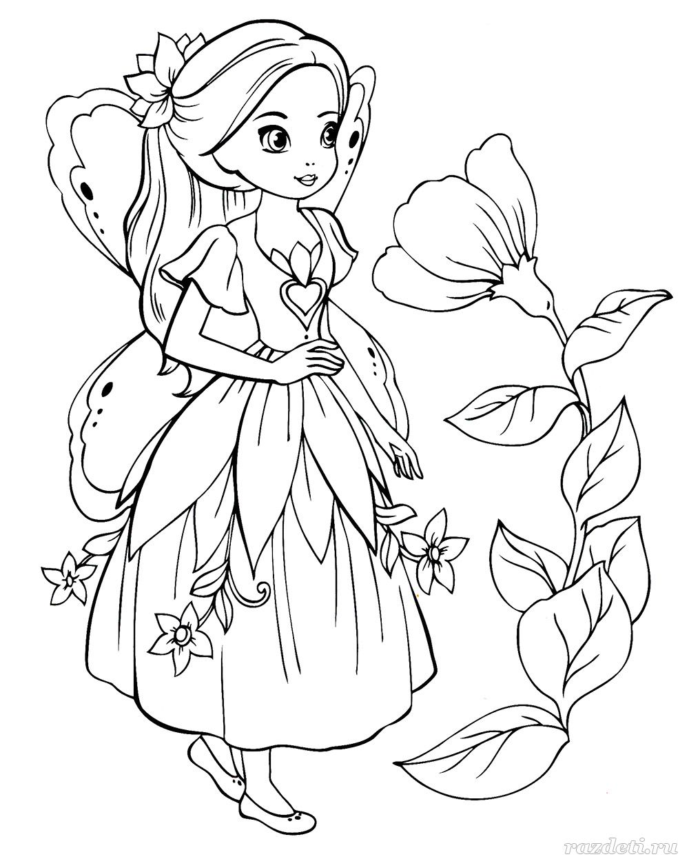 раскраски для девочек 6 лет
