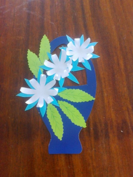 Поделки на 8 марта из цветной бумаги и пластелина