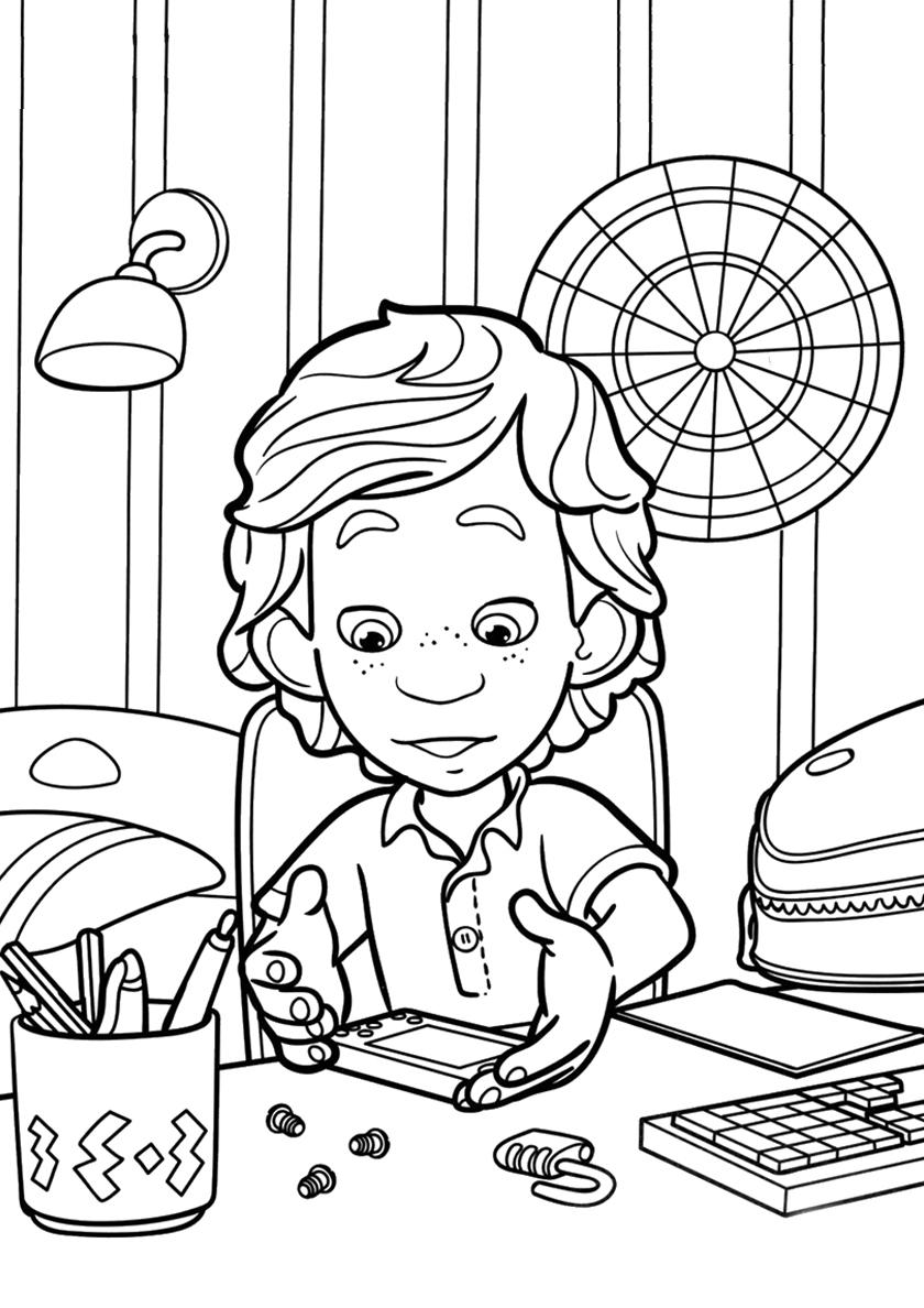 Раскраски фиксики