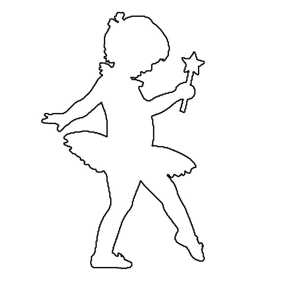 Контуры или шаблоны девочки для вырезания скачать и распечатать бесплатно онлайн