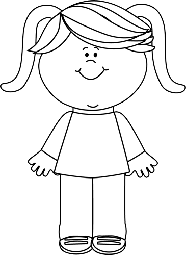 Контуры или шаблоны девочки для вырезания скачать и распечатать бесплатно онлайн
