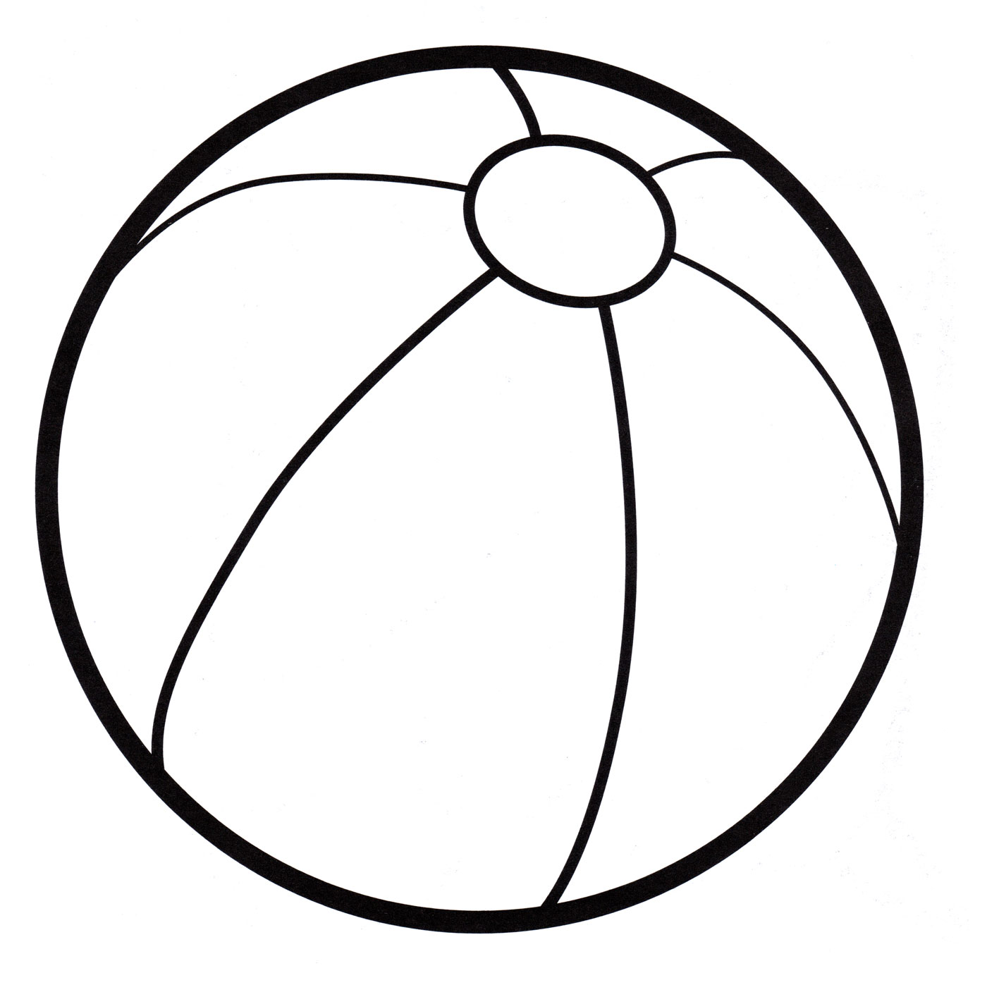 Раскраска с мячиком для малыша
