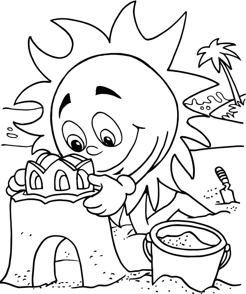 Раскраски про лето