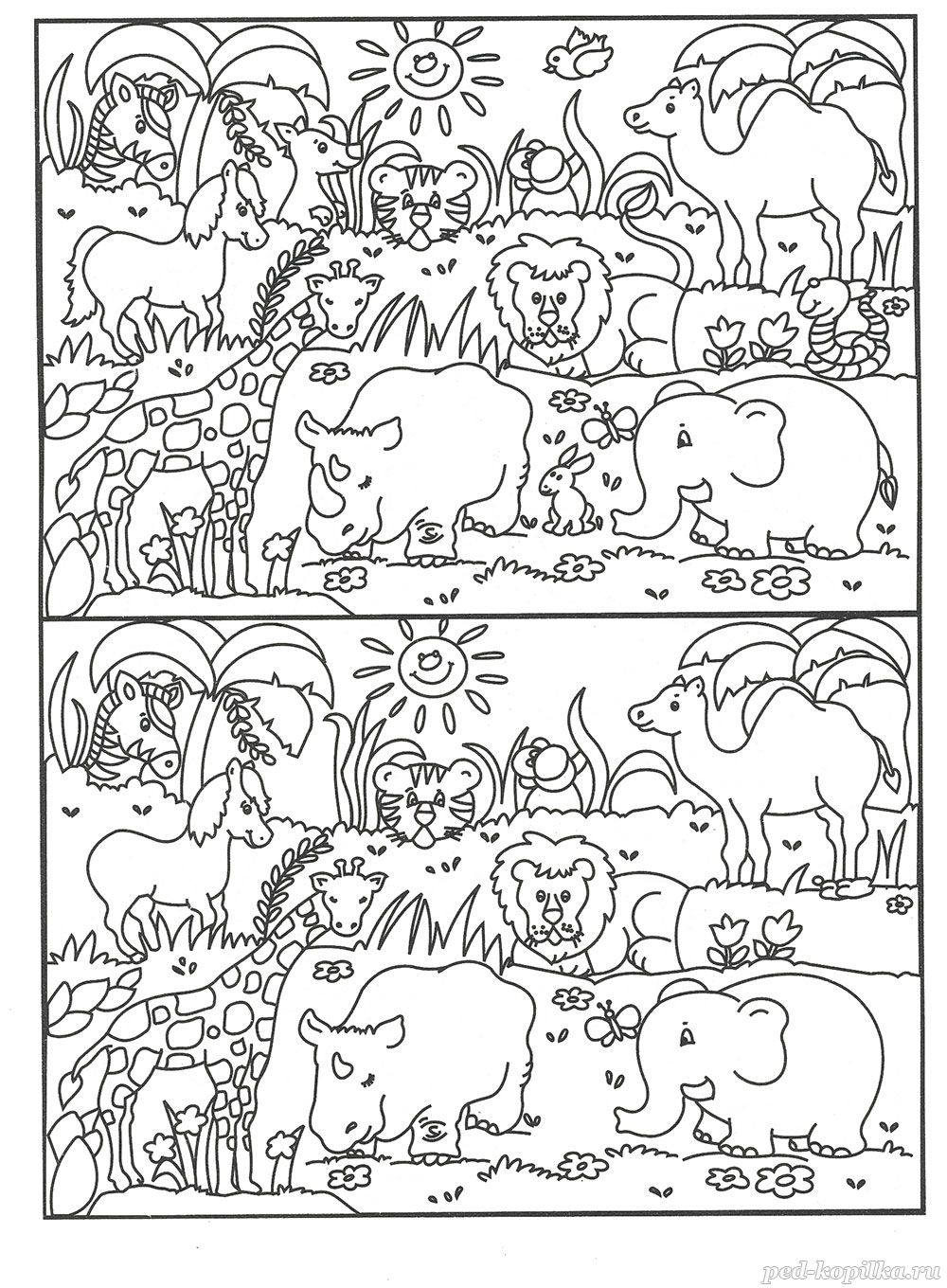 Рисунки с заданиями на внимательность