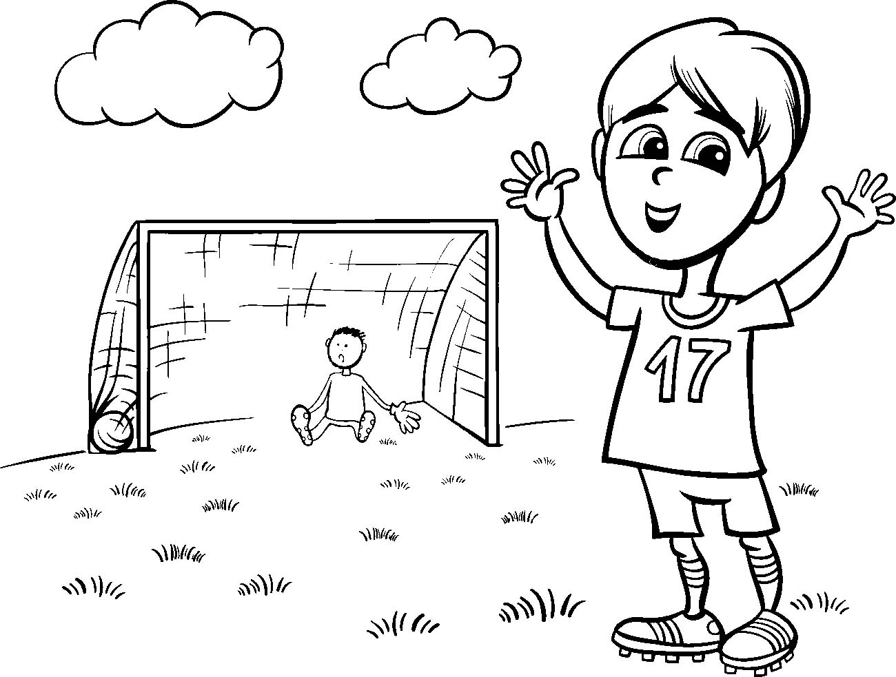 Футбольное поле рисунок для детей для раскрашивания