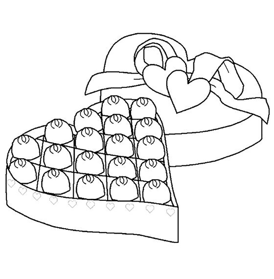 Раскраски с конфетами мороженным 