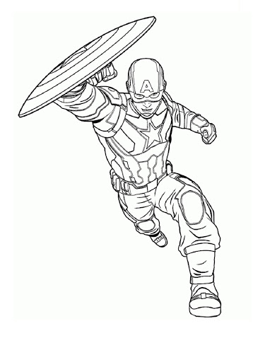 Капитан Америка с щитом