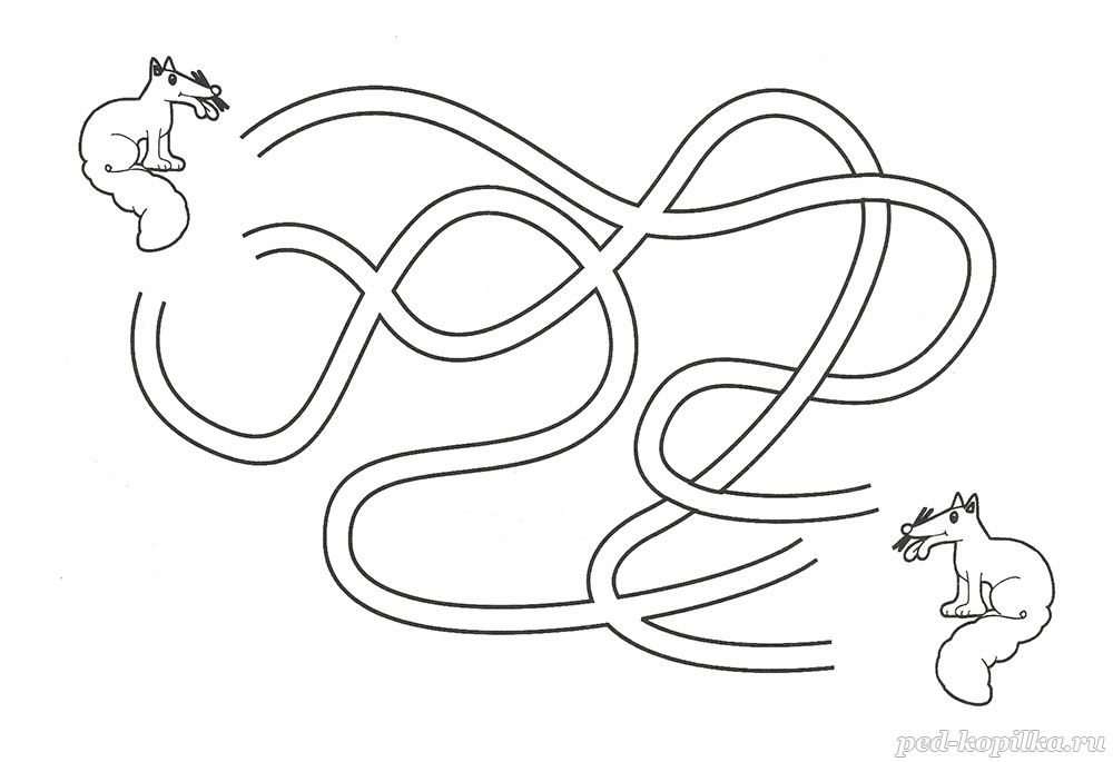 Лабиринты для детей 4-5 лет