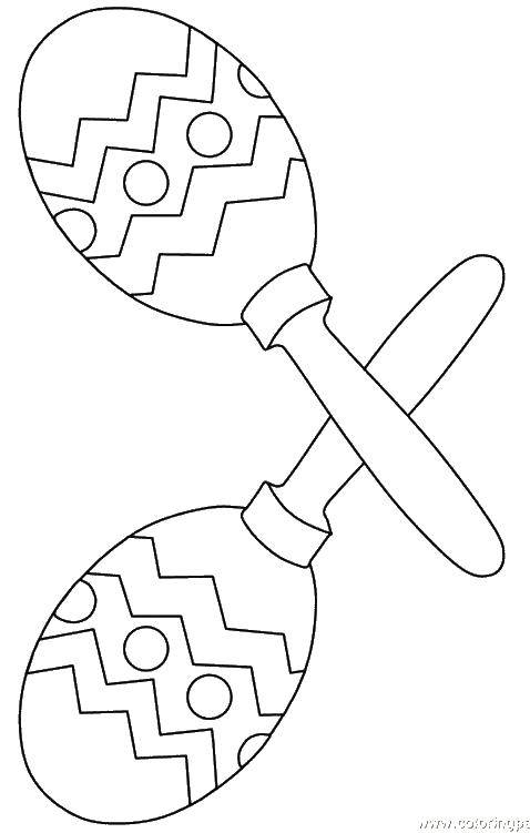 Раскраски с маракасами