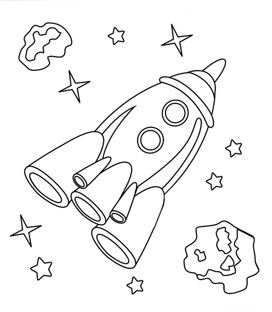 Раскраски с ракетами