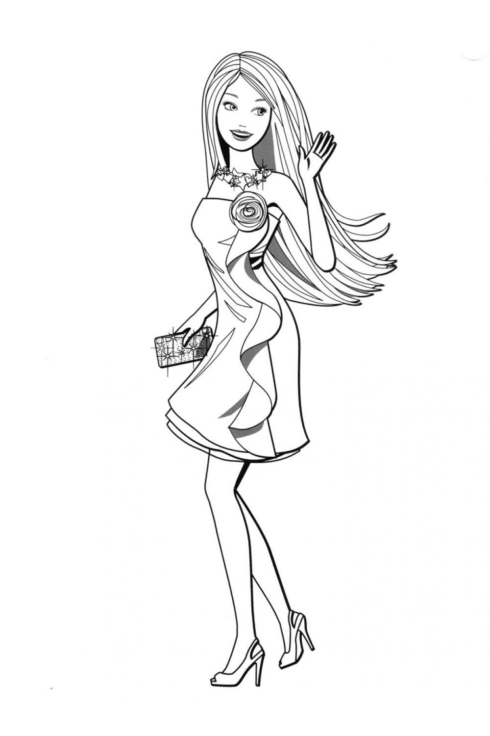 Барби в платье