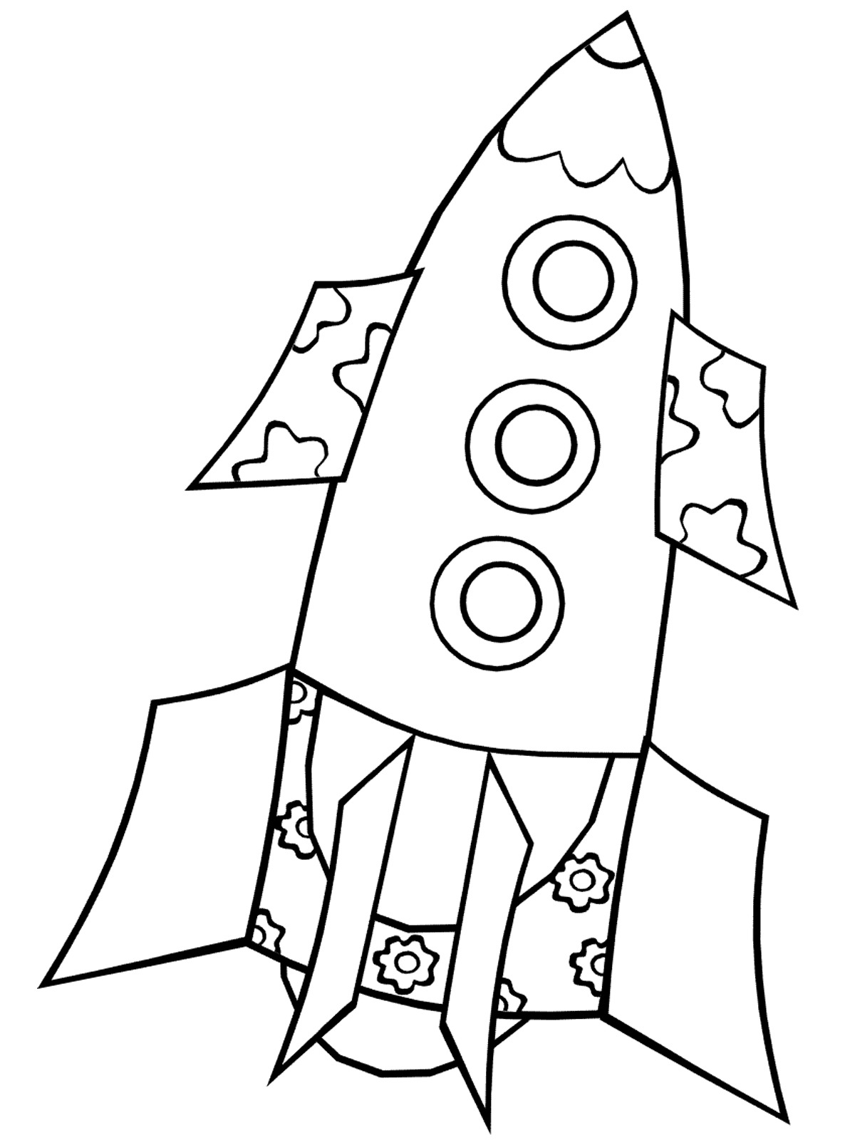 Раскраска ракеты для детей