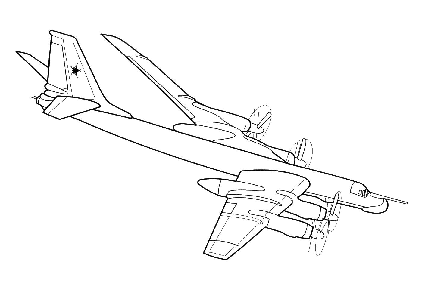 Раскраски с бомбардировщиками для мальчиков