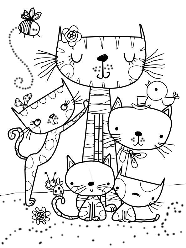 Семья котов