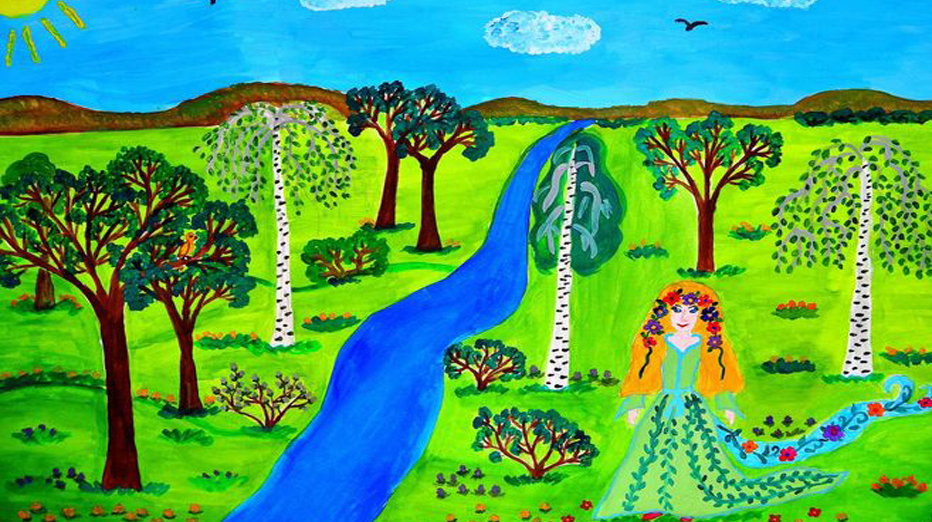 дети рисуют про весну