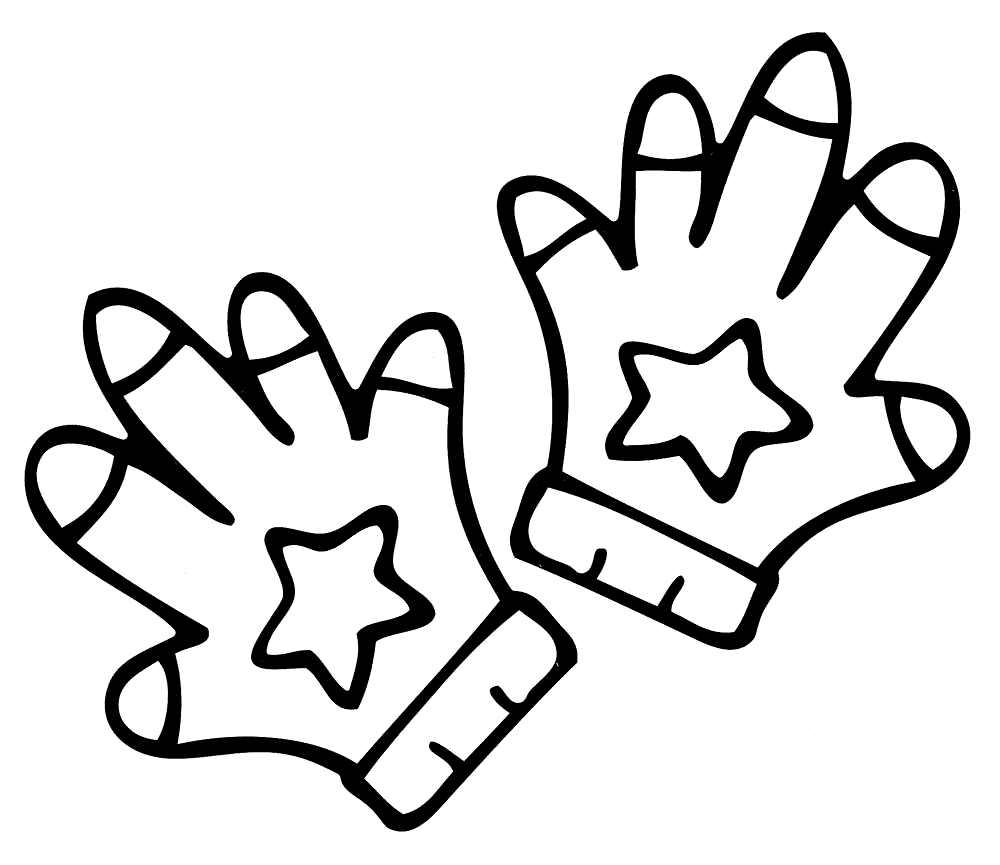 Раскраски с перчатками