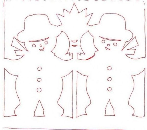 Шаблоны гирлянд для вырезания на праздники