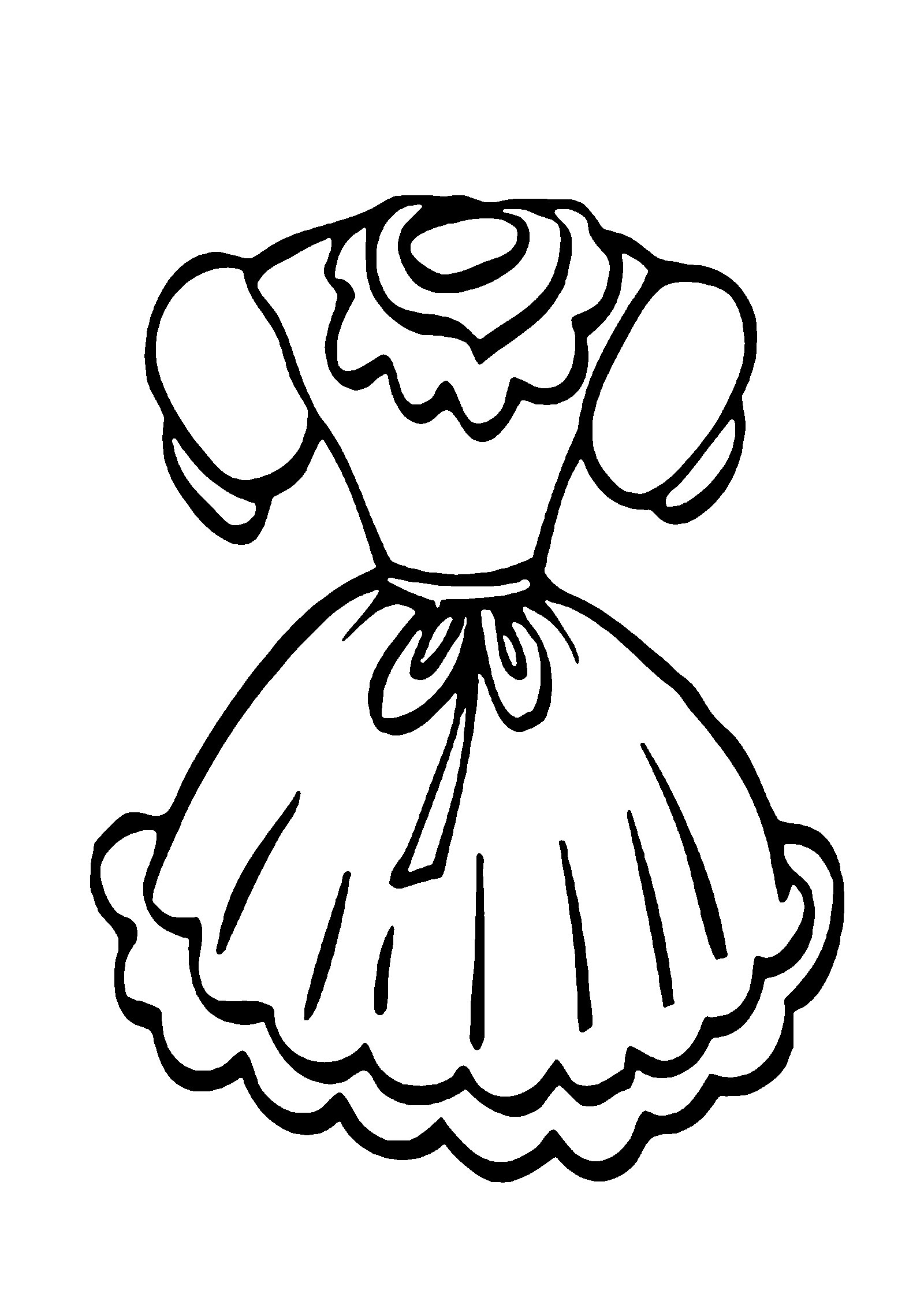 Раскраски платьев для раскрашивания и вырезания скачать бесплатно.