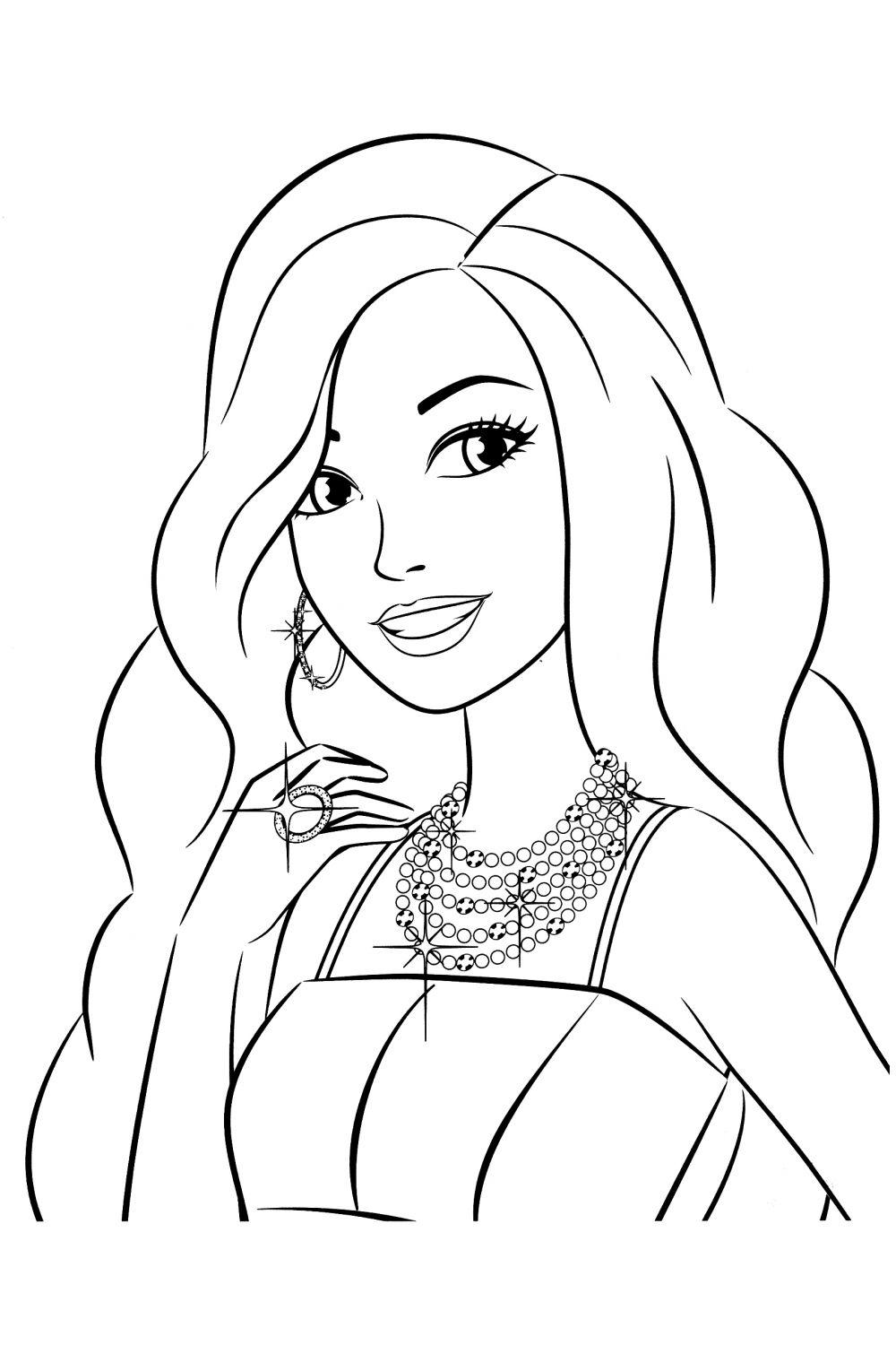 Красотка барби с ожерельем и кольцом