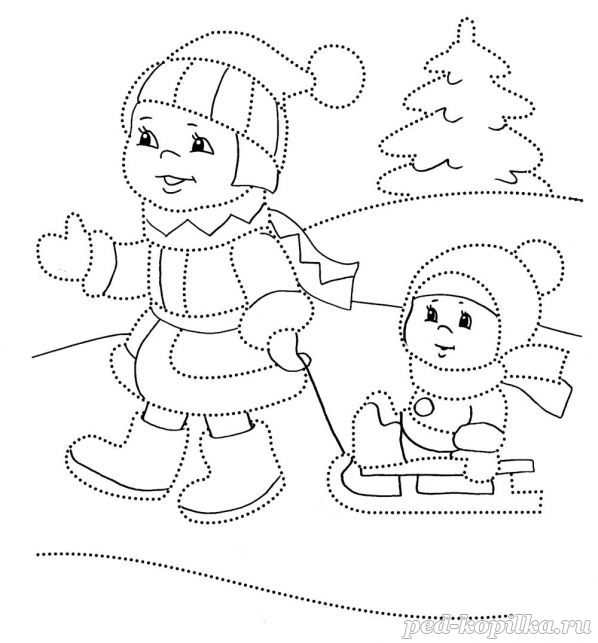 Раскраски для подготовки руки к письму. Обведи по точкам