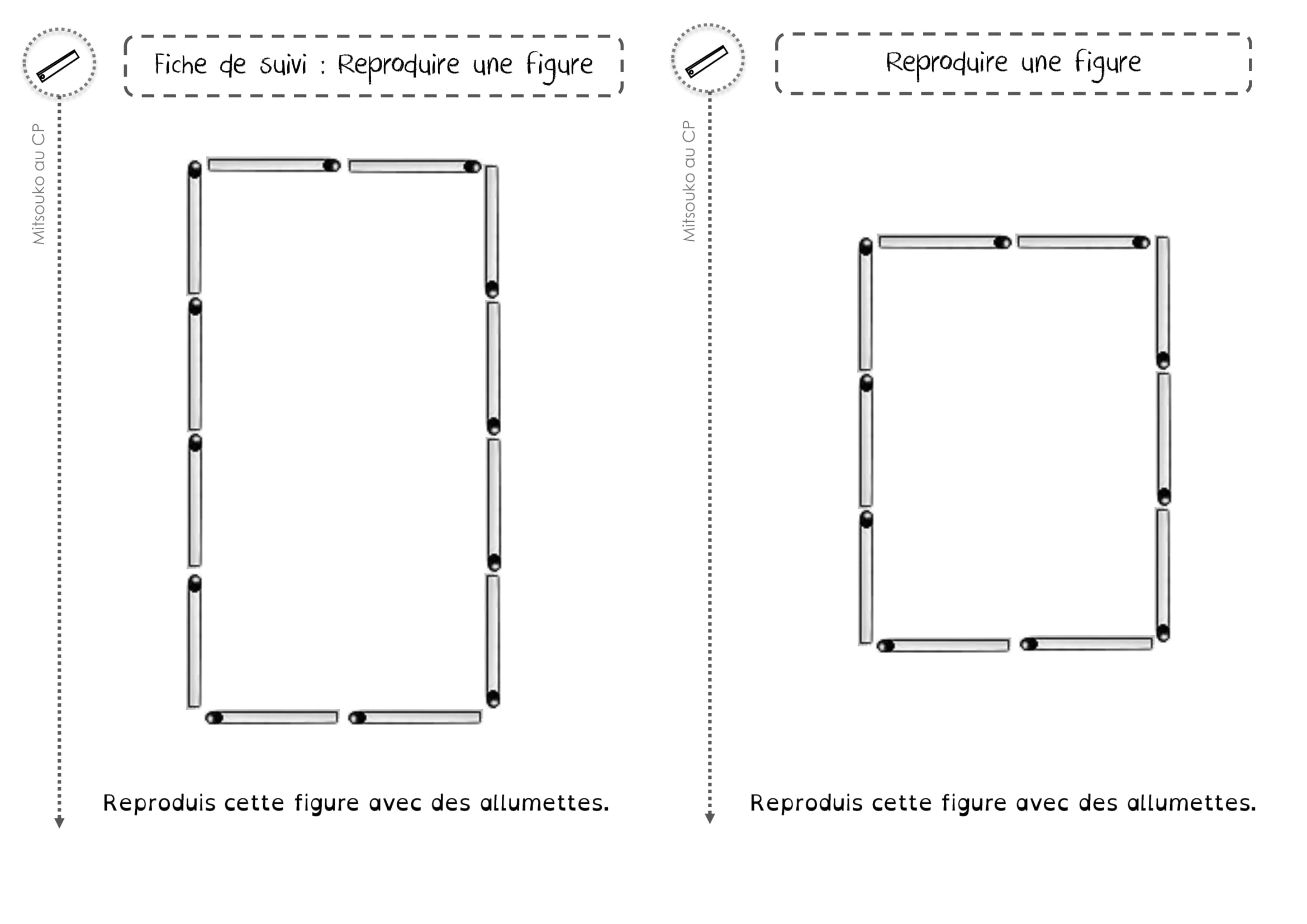 Скачать фигуры из спичек. Картинки с образцами и заданиями фигур из спичек