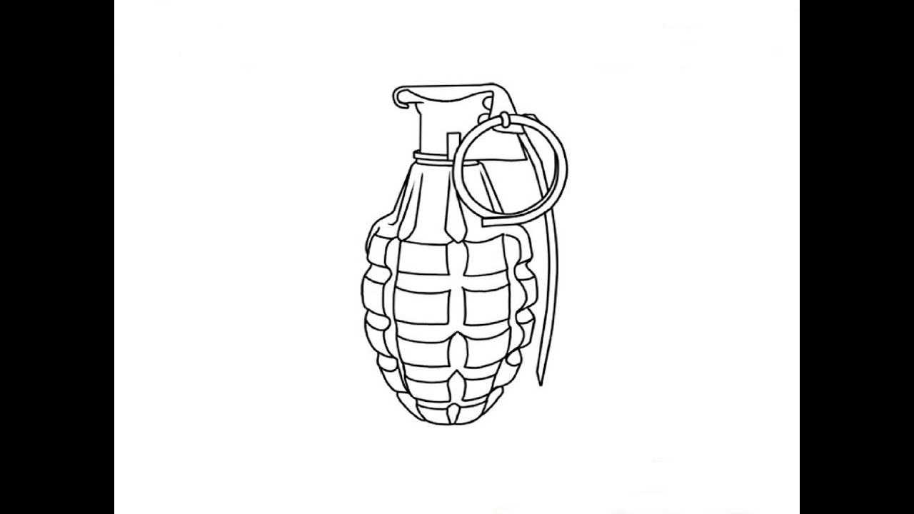 Раскраски с различными видами гранат. Наступательные оборонительные и противо...